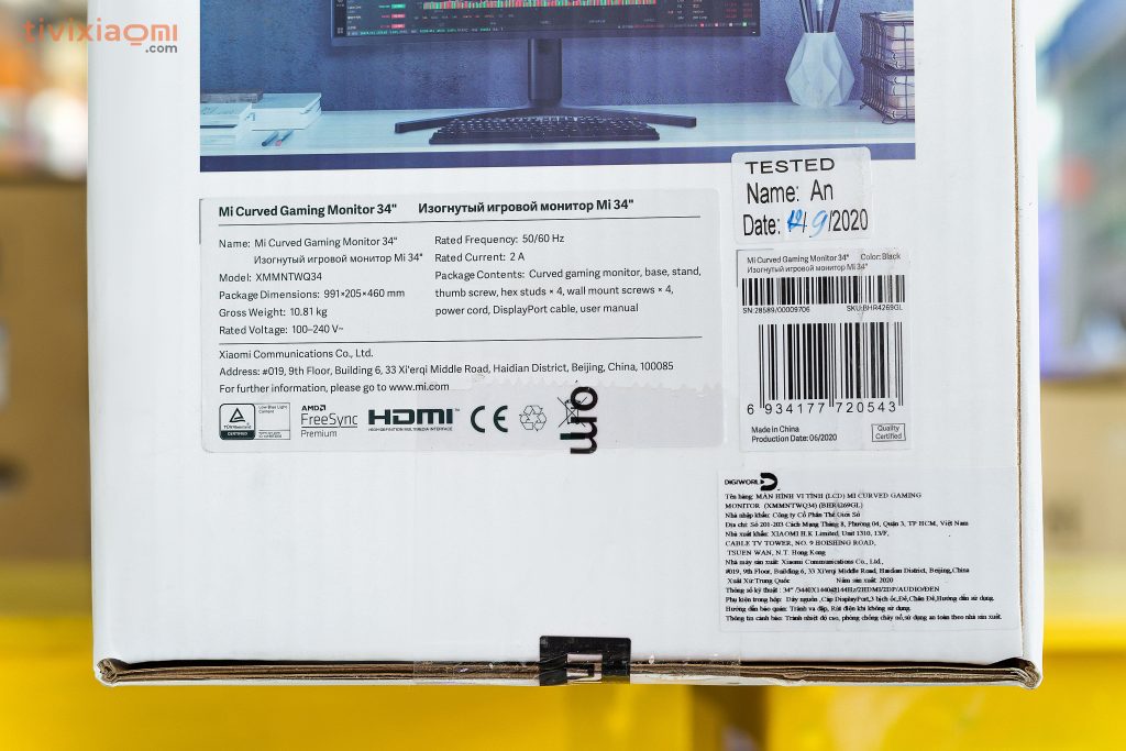 Màn hình cong Gaming Mi 34 Mi Curved Gaming Monitor 34"